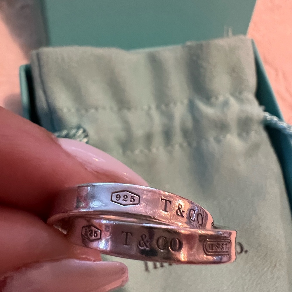 Tiffany’s Silver Interlocking Circle Ring - image 4